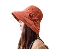 Women's Sun Hats Summer Beach UV Protection UPF Packable Wide Brim Chin Strap,Can be Worn on Both Sides Oversized Bucket Hat