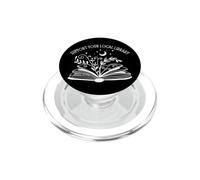 Womens Support Your Local Library Book Reading Books PopSockets PopGrip per MagSafe