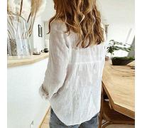 Women's T Shirts Summer Fall Button Solid Lapel Long Sleeves T Shirt Blouse Tops Loose Fit Tops Going out Blouse Ladies Casual Shirts I-152