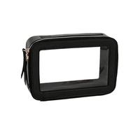Women's Toiletry Bag For Business Trips Waterproof Storage Large Capacity Portable Double Transparent Makeup Bag(Clear)