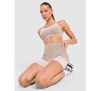 Womens Trailberg Evocurve Seamless Shorts - Beige, beige L