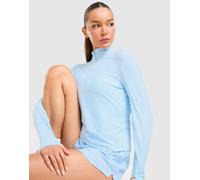 Womens Trailberg Tide 1/4 Zip Top - Blu, blu L