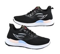 Womens Trainers - Lightweight Air Cushion Sports Casual Shoes with Arch Support, Where Comfort Meets Trend for Walking, Sports And Work (Black,41)
