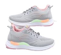 Womens Trainers - Lightweight Air Cushion Sports Casual Shoes with Arch Support, Where Comfort Meets Trend for Walking, Sports And Work (Gray,38)