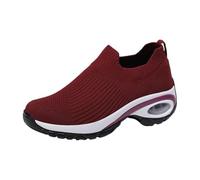 Womens Trainers, Sports Casual Shoes, Air Cushion Arch Support for Lightweight Air Cushion Design Ideal Work Walking Shoes for Ladies - Stylish Mesh Platform Trainers (Brown,37)
