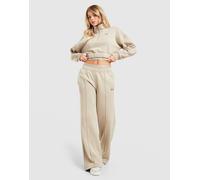 Womens Under Armour Wordmark 1/4 Zip Cropped Sweatshirt - Beige, beige M