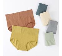Womens Underwear High Waist nylon Underwear Soft Underwear Super Stretchy Briefs Full Coverage Panties Women 6PCS (M,6pcs)