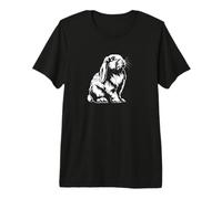 Womens Vintage Retro Mini Holland Lop Bunny Rabbit Lover Maglietta Premium