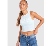 Womens Von Dutch Large Logo Tank Top - Blu, blu XL