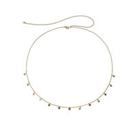Womens Waist Chain Belt, Body Jewelry for Women Sexy Simple Star Pendant Belly Chain for Women Sexy Belts(Gold)