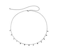 Womens Waist Chain Belt, Body Jewelry for Women Sexy Simple Star Pendant Belly Chain for Women Sexy Belts(Silver)