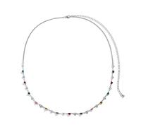 Womens Waist Chain Belt, Waist Body Chains for Women Elegant Hollow Heart Belly Chains for Women Sexy Belts(Silver)