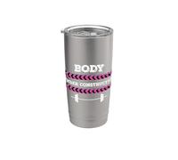 Womens Workout Body Under Construction Bicchiere termico in acciaio inox doppia parete