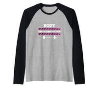 Womens Workout Body Under Construction Maglia con Maniche Raglan