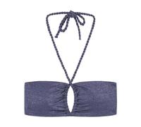Women'secret Bandeau - Top Bikini da Donna con Glitter Blu Navy (Confezione da 7), Blu Medio, 3B