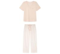 Women'secret Capri Pyjama Daily Stripes Pigiama da Donna, Arancione, XXL