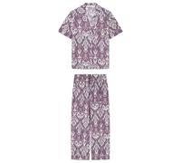 Women'secret Capri Pyjama Mix And Match Weekend Scape Pigiama da Donna, Viola, XS