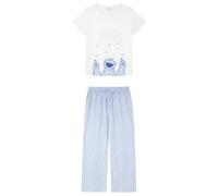 Women'secret Capri Pyjama Multilicense Play Sesame Street Pigiama, Blu, L Donna