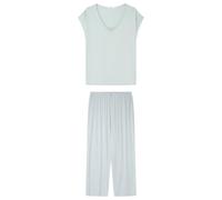 Women'secret Capri Pyjama Soft Touch Pigiama, Verde, XL Donna