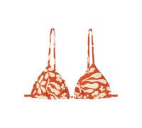 Women'secret Gathered Bitone Rack Top Bikini da Donna, Rosso, 3B