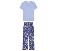 Women'secret Long Pyjama Daily Farmer's Market Pigiama, Blu, XS Donna
