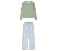Women'secret Long Pyjama Daily Farmer's Market Pigiama, Kaki, M Donna
