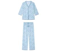 Women'secret Long Pyjama Daily Garden Pigiama, Verde, S Donna