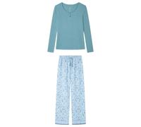 Women'secret Long Pyjama Daily Garden Pigiama, Verde, XXL Donna