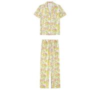 Women'secret Long Pyjama Mix And Match Recipe Pigiama, Bianco, XS Donna