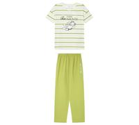 Women'secret Long Pyjama Multilicense Pause Garfield Pigiama, Bianco, M Donna