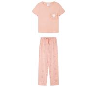 Women'secret Long Pyjama Multilicense Play Smiley Pigiama, Rosa, XS Donna