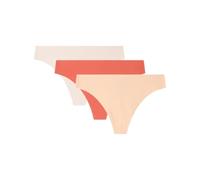 women'secret Pack Tangas Packs My Everday Colors Intimo, Fluor Red, XL Donna