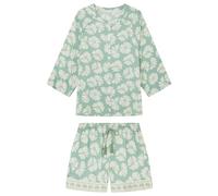 women'secret Pigiama a Maniche Corte Citric Summer Set, Stampa Verde, L Donna
