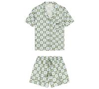 women'secret Pigiama a Maniche Corte Multilicense Oasis Set, Stampa Verde, M Donna