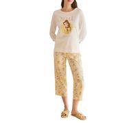 women'secret Pigiama Capri Spring Tales Set, Bianco Sussurro, XS Donna