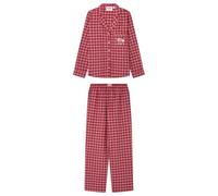 Women'secret Pigiama Lungo Checks Donna, Rosso, XS