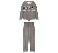 Women'secret Pigiama lungo Mickey Collection Pyjama, grigio, S da donna
