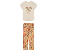 women'secret Pigiama Lungo Multilicense Jungle Set, Avorio, S Donna