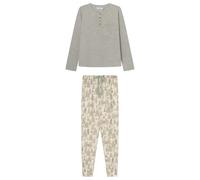Women'secret Pigiama Lungo Teddy Grey Donna, Verde, L