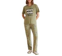 women'secret Pijama 100% Algodón Verde Mickey Pyjama, Turtle Green, M (Pacco da 7) Donna