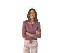 Women'secret Pijama de Manga Larga Pantalón Largo Colección Daily Rose Pigiama, Standard Pink, XL Donna