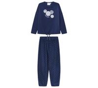 Women'secret Pijama de Manga Larga Pantalón Largo Colección Multilicense Cottage Pigiama, Navy, S Donna