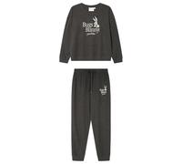 Women'secret Pijama de Manga Larga Pantalón Largo Colección Multilicense Urban Pigiama, Grigio Chiaro, XS Donna