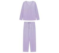 Women'secret Pijama de Manga Larga Pantalón Largo Colección Soft Touch Pigiama, Rosa Pallido, S Donna