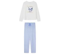 Women'secret Pijama Largo Snoopy Wild Red Collection Pyjama, Bianco, S Donna