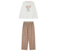 Women'secret Pijama Largo Snoopy Wild Red Collection Pyjama, Bianco, XS Donna