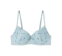Women'secret Push Up Spring Broderie Reggiseno, Blu, 2A Donna