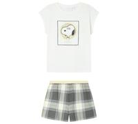 Women'secret Pyjama Short MULTILICENSE Happy Snoopy Pigiama Bianco, S da Donna, Bianco, S