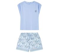 Women'secret Short Pyjama Daily Garden Pigiama, Blu, S Donna