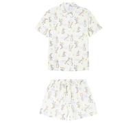 Women'secret Short Pyjama Multilicense Nostalgia Petter Rabbit Pigiama, Bianco, L Donna